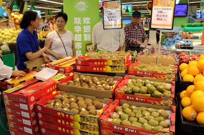周至攜手上海聯(lián)華超市，開拓獼猴桃銷售新藍(lán)海